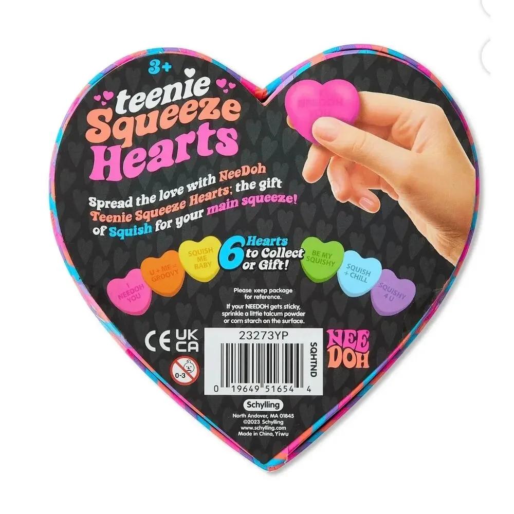 2x SchyIIing Needoh 2026 Heart  Stress Ball Silicone Squeeze Ball Sensory Toy - Picture 5 of 5